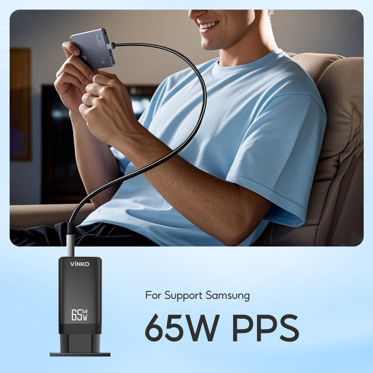 VINKO Charger 65W GaN Charger